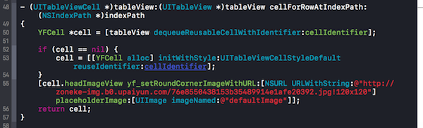 tableView 獲取網絡圖片，並且設置為圓角(優化，fps)